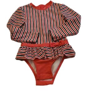 Cat & Jack 4t girl long sleeve bathing suit